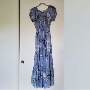 Kate and Lily sheer lilac maxi dress